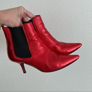 Anine Bing Stevie Metallic Booties